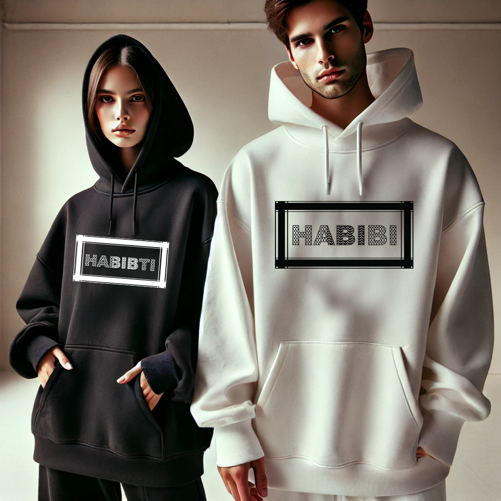Classic Love Language: Arabic Habibi Hoodie